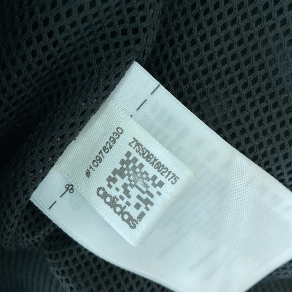 Adidas Zebra Print Track Jacket Black White Lightweight Zip Hoodie US Size 6 EUC - Picture 6 of 6